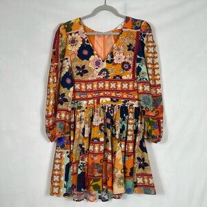 LaRoque Original Emma Dress Size M EUC Colorful Boho Print